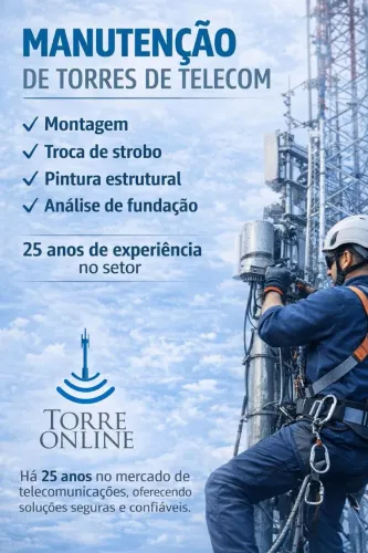MANUTENÇÃO EM TORRES DE TELECOM