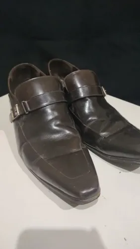 Sapato Masculino em couro cor café marca CNS - tamanho 42
