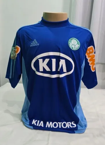 Camisa Palmeiras Adidas GK Goleiro Azul Libertadores 2013 (Fernando Prass #25)