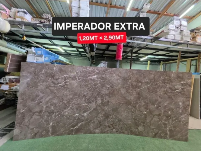 Placa Vinílica Marmorizada Imperador Extra - 1,20 x 2,90m