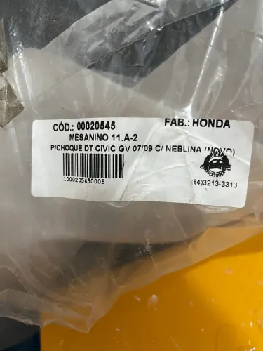 Pára-choque DT civic novo