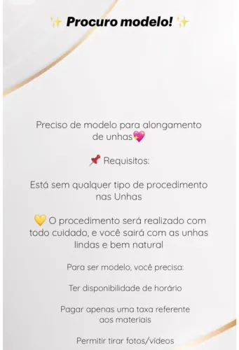 Preciso de modelos para alongamento em gel 