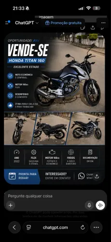 ? MOTO À VENDA | APENAS 6.500 KM RODADOS | EXCELENTE ESTADO