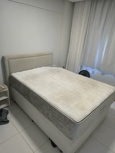 Colchão orthopur(Ortobom), Baú e cabeceira
