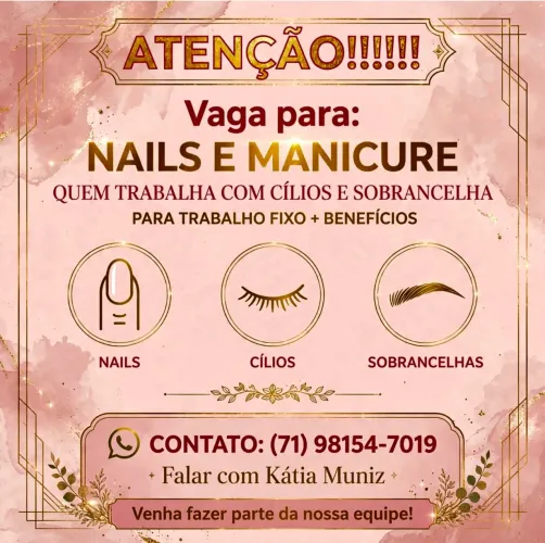 CONTRATO NAILS/MANICURE/CÍLIOS/SOMBRANCELHA