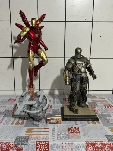Action figure estátuas 1/4 iron man / Mark 1 e Mark 85 