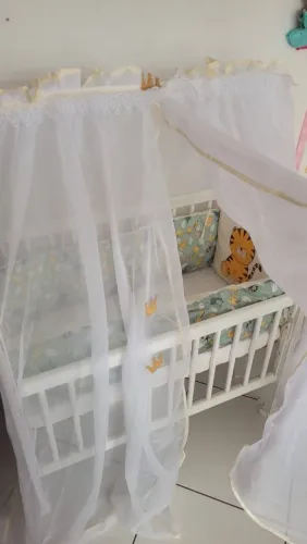 Mini berço com colchão e kit
