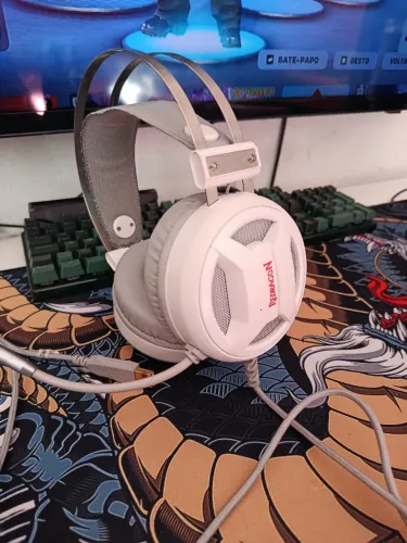 Combo 2 Headsets Gamer Redragon Minos (Preto e Branco) - Funcionando