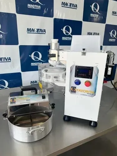 Máquina de salgado maqtiva com panela