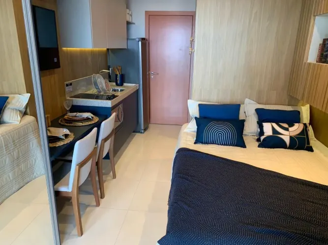 HOUSE JARDIM DOS NAMORADOS - Studio com varanda e infraestrutura completa,