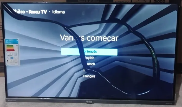 Tv philco Roku led 32 polegadas tela quebrada