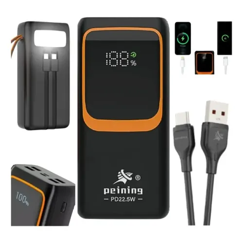 Power Bank Peining 30000mAh Turbo 22.5W Carregador Portátil Original