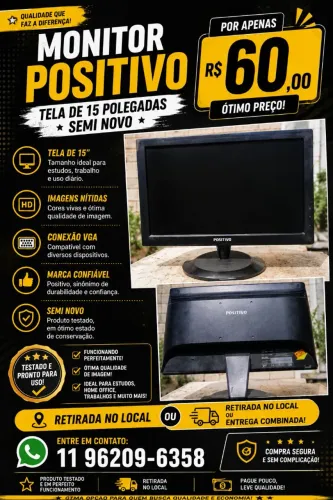 Monitor positivo para PC