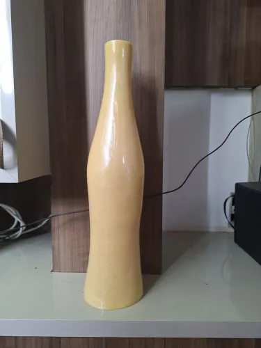 Vaso Decorativo Grande 45cm Bege Pesado