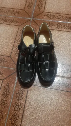 Sapato Couro Novo Fivela Tamanho 39