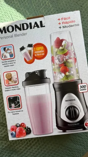 Personal Blender, Mondial Preto/prata 300W DG-01