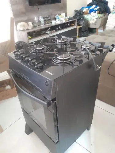 Fogão mesa de vidro