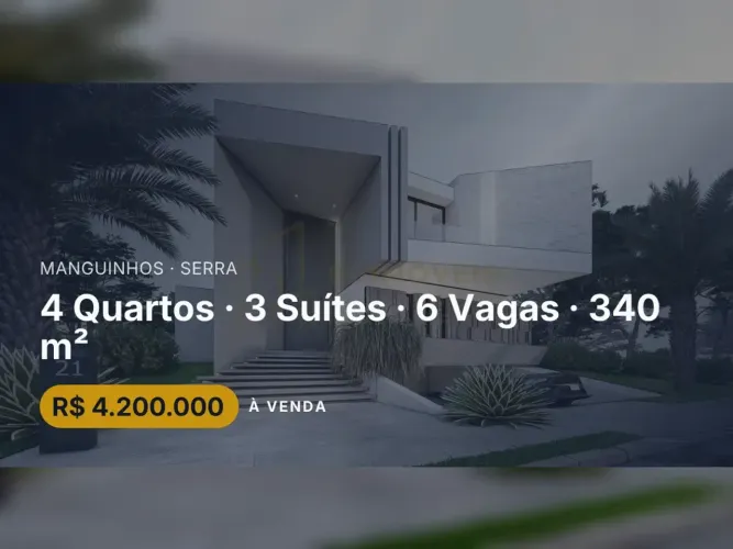 Exclusiva Casa em Manguinhos: Estilo de Vida Único e Confortável