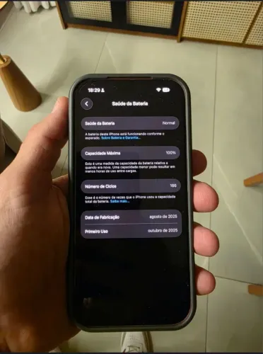 iPhone 17 Pro Laranja - Bateria 100% - So venda