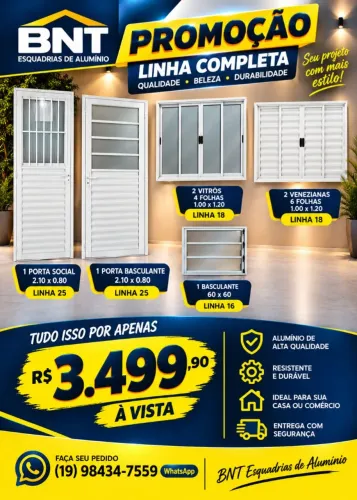 KIT CASA COMPLETO ALUMINIO BRANCO!