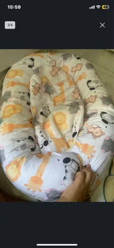 Kit de tapete infantil + 1 ninho tema Safari marca grão de gente 