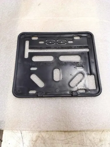 Suporte plástico placa moto