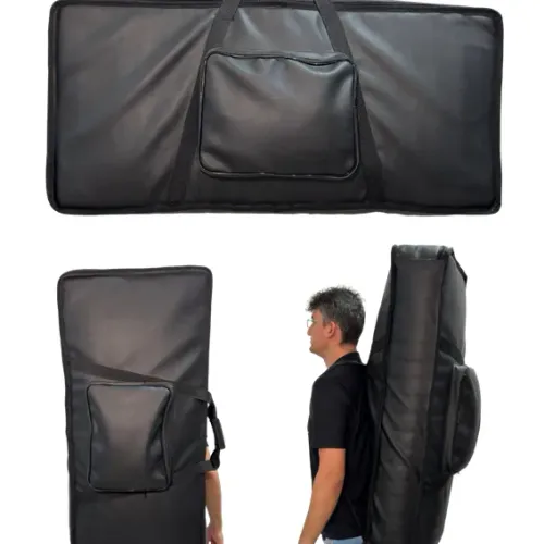 Bag de Couro e Veludo para Teclados de 61 Teclas (Tamanho Arranjador)