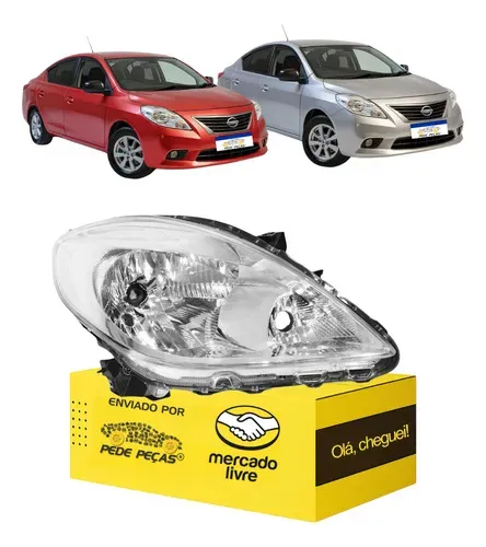 Farol Nissan Versa 2011 2012 2013 2014 S Sl S Novo L.d Direito/passageiro