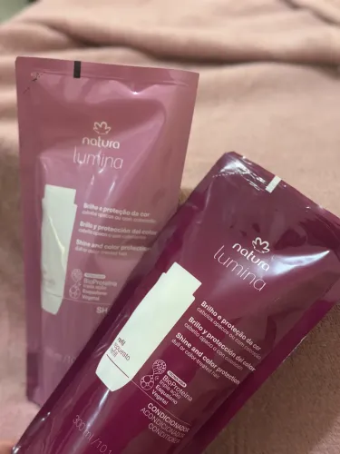 Kit Natura Lumina Reparação Shampoo + Condicionador 300ml Originais