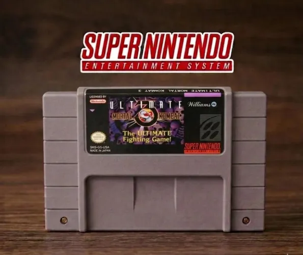 Jogo ultimate mortal Kombat 3 super Nintendo snes repro.