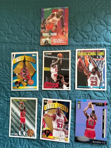 Combo 7 Cartas Michael Jordan Chicago Bulls NBA