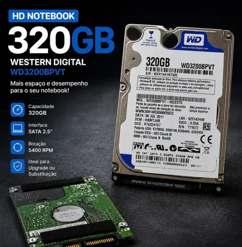 HD Notebook 320GB WD Western Digital SATA 2.5?