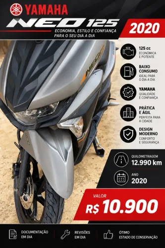 Venda de scooter 125 Yamaha neo - 2020