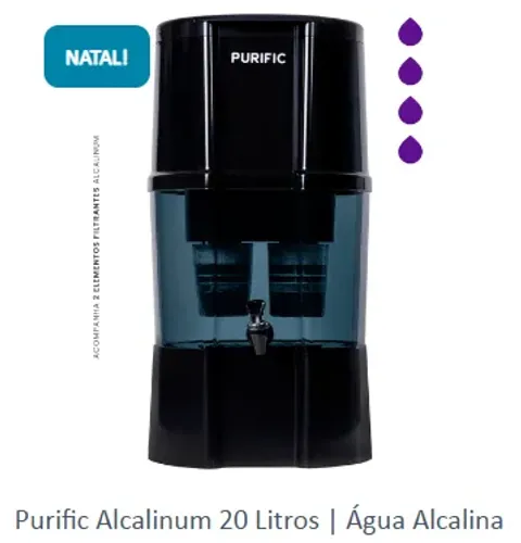 Purificador de água alcalina 20 litros