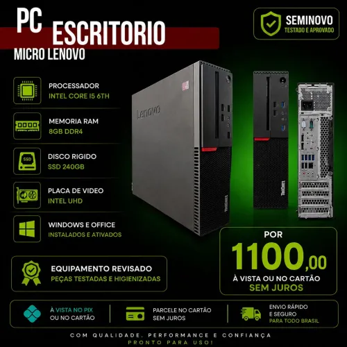 PC ESCRITÓRIO LENOVO MICRO