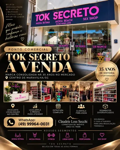 Tok Secreto à venda - negócio consolidado há 35 anos em Maravilha/SC
