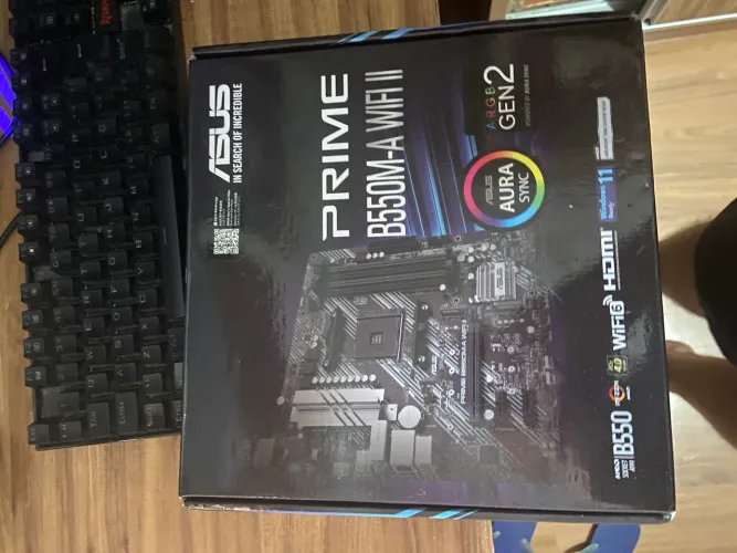 Placa Mãe AMD AM4 B550M-A B550 Asus Prime WiFi II