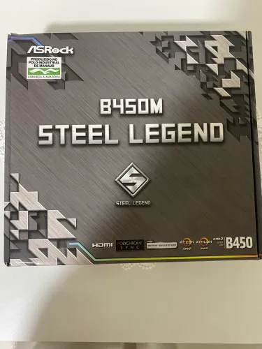PLACA MÃE ASROCK B450 DDR4 NOVA