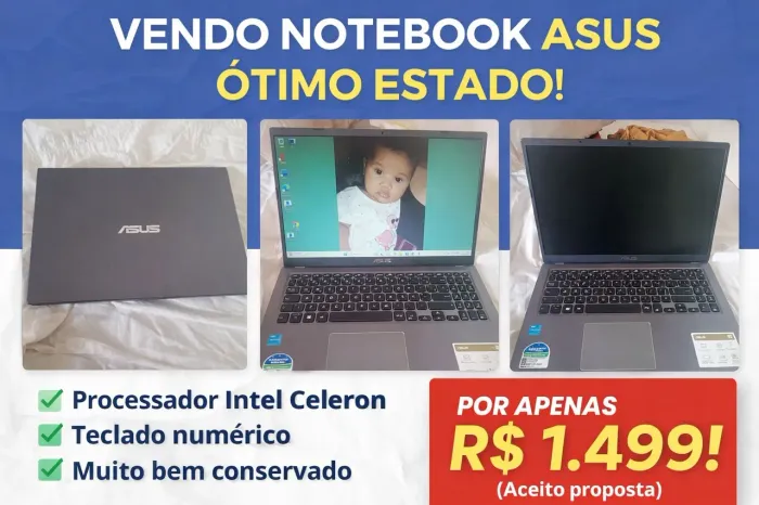 Vende-se Notebook para estudo e trabalho