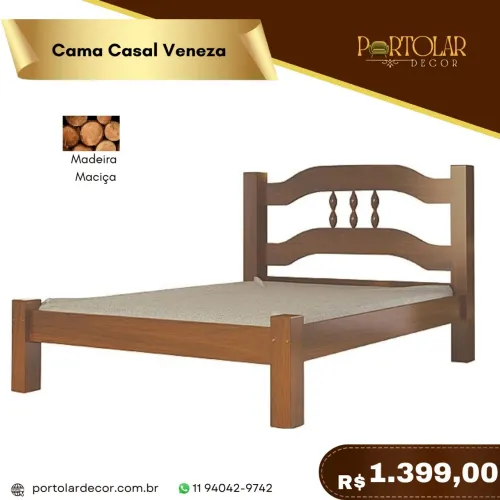 Cama casal , à pronta entrega
