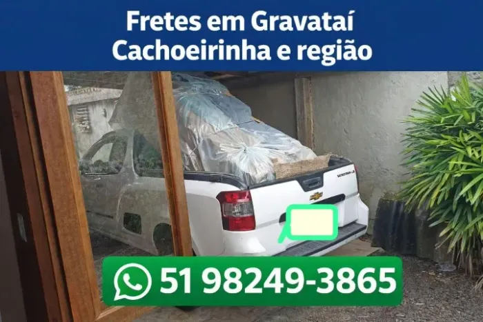 Fretes pequenos em Gravataí Cachoeirinha e região