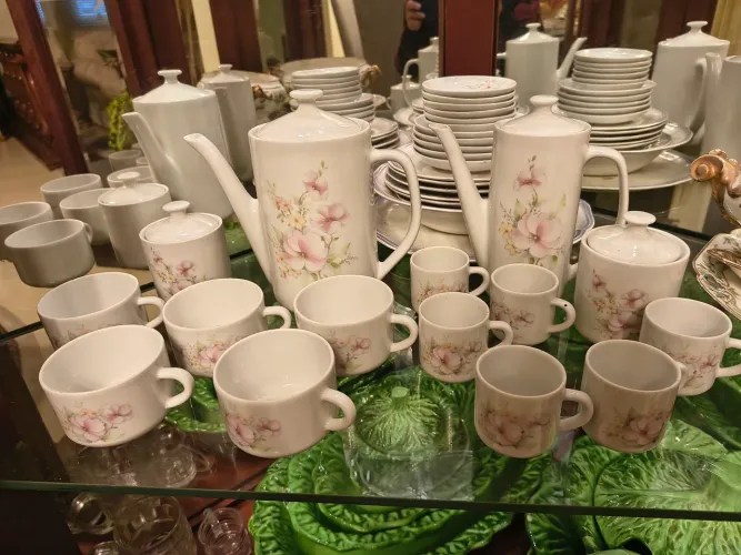 Conjunto de chá e cafezinho pozzani