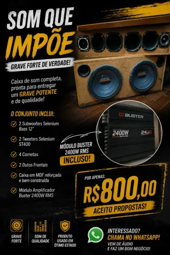 Vendo som automotivo nunca usado