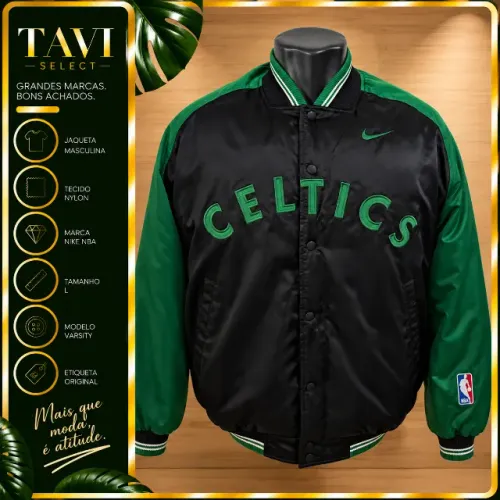 Jaqueta Nike Team NBA Boston Celtics tamanho G