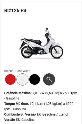 Vendo uma Biz 125 0km