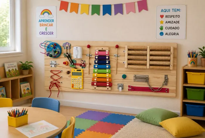 PAINEL SENSORIAL INFANTIL 
