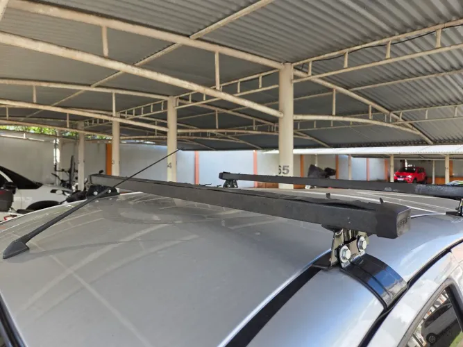 Rack para carro - Travessas DE AÇO INOX pintando de preto.