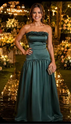 Vestido de Festa, casamento ou Formatura/ Cintura baixa