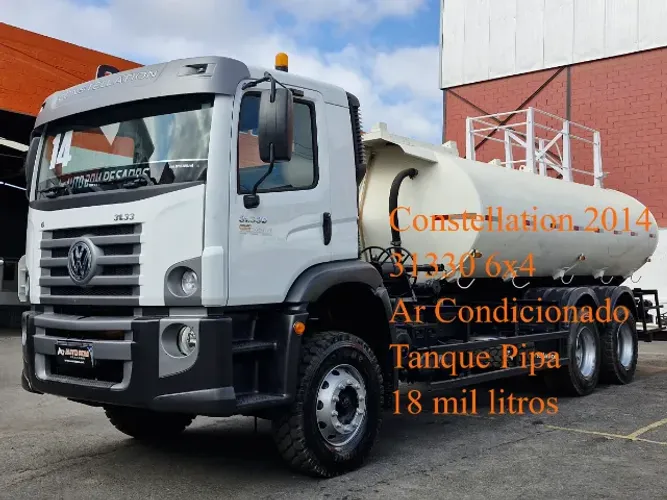 volkswagen 31330 2014 ar condicionado 6x4 Pipa 18 mil litros