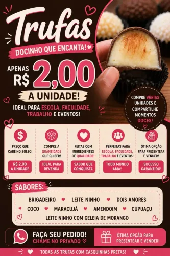 TRUFAS ARTESANAIS ? APENAS R$ 2,00 A UNIDADE